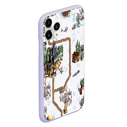 Чехол iPhone 11 Pro матовый Heroes of Might and Magic, цвет: 3D-светло-сиреневый — фото 2