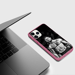 Чехол iPhone 11 Pro матовый CONOR McGREGOR, цвет: 3D-малиновый — фото 2