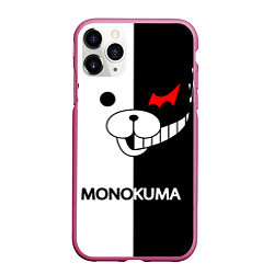 Чехол iPhone 11 Pro матовый MONOKUMA, цвет: 3D-малиновый