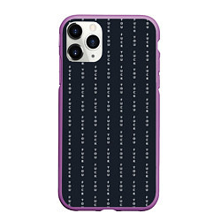 Чехол iPhone 11 Pro матовый FUCK YOU как у Конор МакГрегор, цвет: 3D-фиолетовый