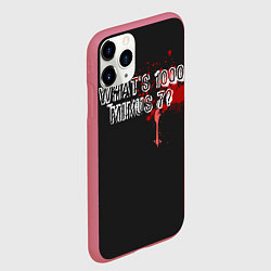 Чехол iPhone 11 Pro матовый Whats 1000 Minus 7?, цвет: 3D-малиновый — фото 2