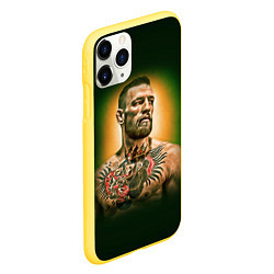 Чехол iPhone 11 Pro матовый Conor McGregor, цвет: 3D-желтый — фото 2