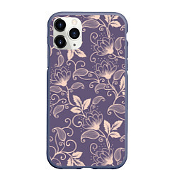 Чехол iPhone 11 Pro матовый Узоры Цветы