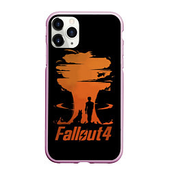 Чехол iPhone 11 Pro матовый Fallout 4, цвет: 3D-розовый