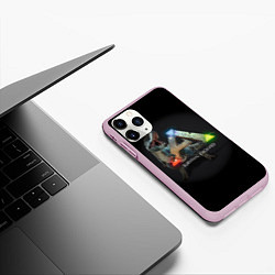 Чехол iPhone 11 Pro матовый Ark Survival Evolved, цвет: 3D-розовый — фото 2