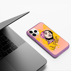 Чехол iPhone 11 Pro матовый Lil Peep, цвет: 3D-фиолетовый — фото 2