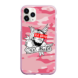 Чехол iPhone 11 Pro матовый LIL PEEP, цвет: 3D-розовый