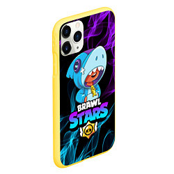 Чехол iPhone 11 Pro матовый BRAWL STARS LEON, цвет: 3D-желтый — фото 2