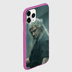 Чехол iPhone 11 Pro матовый Ведьмак Геральт, цвет: 3D-фиолетовый — фото 2