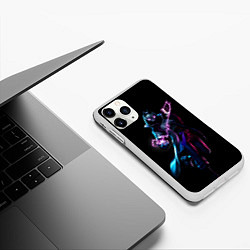 Чехол iPhone 11 Pro матовый Fortnite Спина, цвет: 3D-белый — фото 2