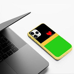 Чехол iPhone 11 Pro матовый CHARA FIGHT, цвет: 3D-желтый — фото 2