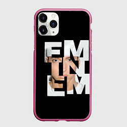 Чехол iPhone 11 Pro матовый Eminem, цвет: 3D-малиновый