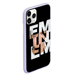 Чехол iPhone 11 Pro матовый Eminem, цвет: 3D-светло-сиреневый — фото 2