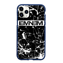 Чехол iPhone 11 Pro матовый Eminem, цвет: 3D-тёмно-синий