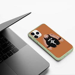 Чехол iPhone 11 Pro матовый Стальной алхимик, цвет: 3D-салатовый — фото 2