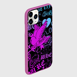 Чехол iPhone 11 Pro матовый LIL PEEP, цвет: 3D-фиолетовый — фото 2