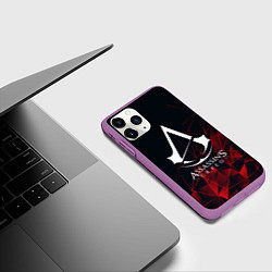 Чехол iPhone 11 Pro матовый ASSASSINS CREED, цвет: 3D-фиолетовый — фото 2