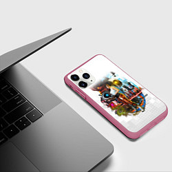 Чехол iPhone 11 Pro матовый PORTAL, цвет: 3D-малиновый — фото 2