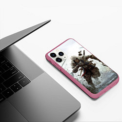 Чехол iPhone 11 Pro матовый ASSASSINS CREED, цвет: 3D-малиновый — фото 2