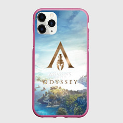 Чехол iPhone 11 Pro матовый Oddysey, цвет: 3D-малиновый