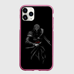 Чехол iPhone 11 Pro матовый Assassin’s Creed, цвет: 3D-малиновый