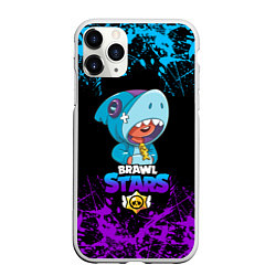 Чехол iPhone 11 Pro матовый BRAWL STARS LEON SHARK