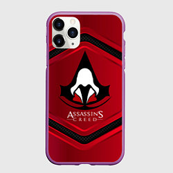 Чехол iPhone 11 Pro матовый Assasin's creed, цвет: 3D-фиолетовый