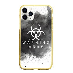 Чехол iPhone 11 Pro матовый Warning NCoV