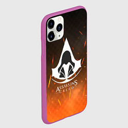 Чехол iPhone 11 Pro матовый Assasin's creed, цвет: 3D-фиолетовый — фото 2