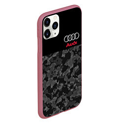 Чехол iPhone 11 Pro матовый AUDI, цвет: 3D-малиновый — фото 2