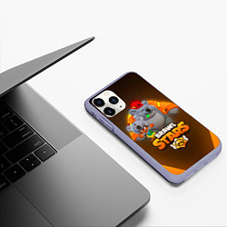 Чехол iPhone 11 Pro матовый BRAWL STARS COALA NITA, цвет: 3D-светло-сиреневый — фото 2