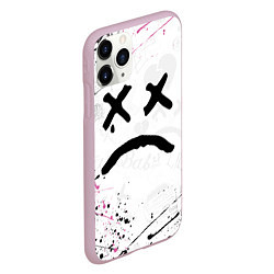 Чехол iPhone 11 Pro матовый LIL PEEP, цвет: 3D-розовый — фото 2