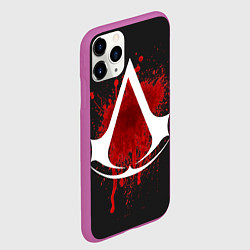 Чехол iPhone 11 Pro матовый Assassin’s Creed, цвет: 3D-фиолетовый — фото 2