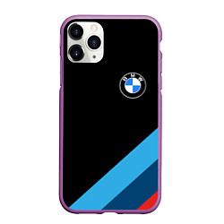 Чехол iPhone 11 Pro матовый BMW, цвет: 3D-фиолетовый