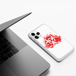 Чехол iPhone 11 Pro матовый Plague Inc, цвет: 3D-белый — фото 2