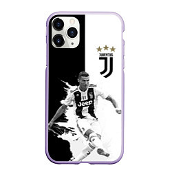 Чехол iPhone 11 Pro матовый Cristiano Ronaldo, цвет: 3D-светло-сиреневый
