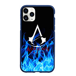 Чехол iPhone 11 Pro матовый Assassin??s Creed, цвет: 3D-тёмно-синий