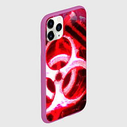 Чехол iPhone 11 Pro матовый Plague Inc LB Oko, цвет: 3D-фиолетовый — фото 2