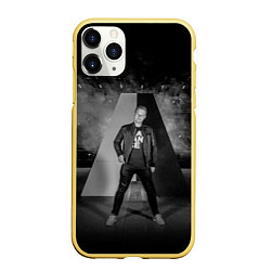 Чехол iPhone 11 Pro матовый Armin Van Buuren, цвет: 3D-желтый