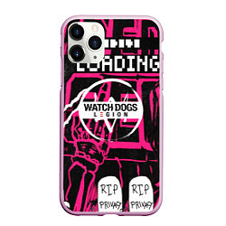 Чехол iPhone 11 Pro матовый WATCH DOGS:LEGION, цвет: 3D-розовый
