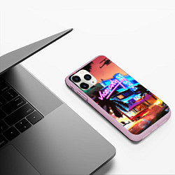 Чехол iPhone 11 Pro матовый GTA: VICE CITY, цвет: 3D-розовый — фото 2