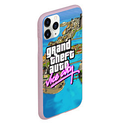 Чехол iPhone 11 Pro матовый GRAND THEFT AUTO:VICE CITY, цвет: 3D-розовый — фото 2