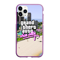 Чехол iPhone 11 Pro матовый GTA REDUX 2020, цвет: 3D-фиолетовый