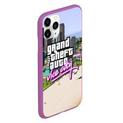 Чехол iPhone 11 Pro матовый GTA REDUX 2020, цвет: 3D-фиолетовый — фото 2