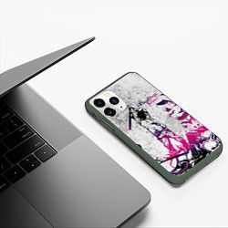 Чехол iPhone 11 Pro матовый Three Days Grace, цвет: 3D-темно-зеленый — фото 2