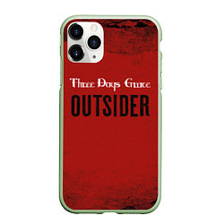 Чехол iPhone 11 Pro матовый Three days grace Outsider, цвет: 3D-салатовый
