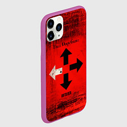 Чехол iPhone 11 Pro матовый Three Days Grace, цвет: 3D-фиолетовый — фото 2