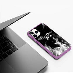 Чехол iPhone 11 Pro матовый Three Days Grace, цвет: 3D-фиолетовый — фото 2