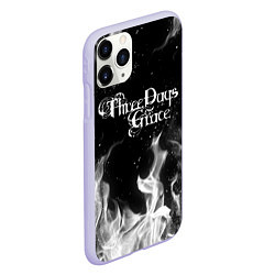 Чехол iPhone 11 Pro матовый Three Days Grace, цвет: 3D-светло-сиреневый — фото 2