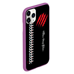 Чехол iPhone 11 Pro матовый Three Days Grace, цвет: 3D-фиолетовый — фото 2